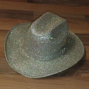 Sparkling Silver Cowboy Hat